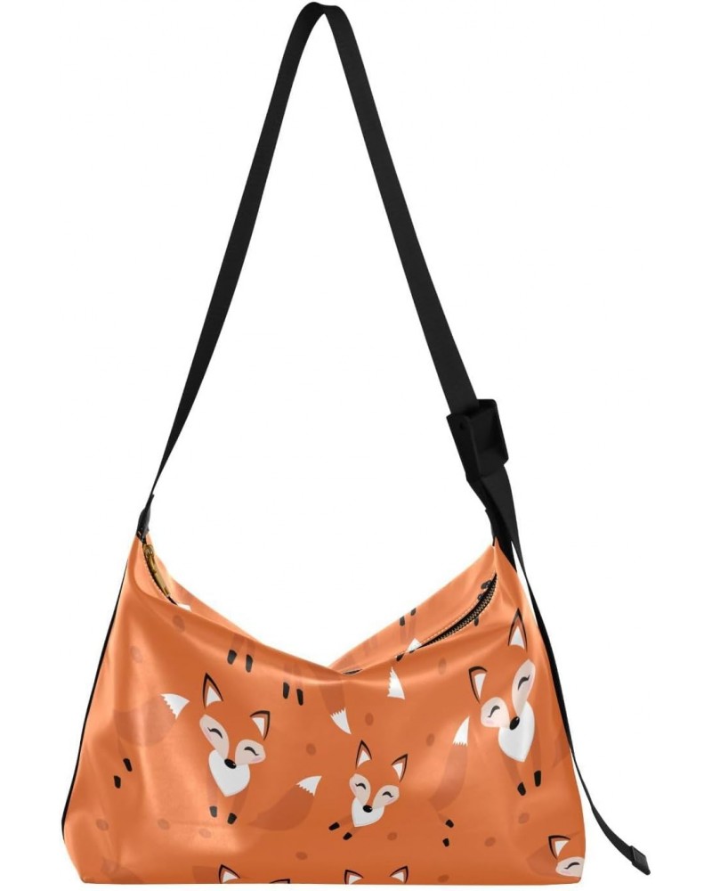 Cute Fox Pattern Foxy Endless Women Crossbody Purses Waterproof Womens Large Tote Bag Sport Sling Bag $17.81 Totes