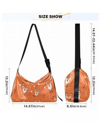 Cute Fox Pattern Foxy Endless Women Crossbody Purses Waterproof Womens Large Tote Bag Sport Sling Bag $17.81 Totes