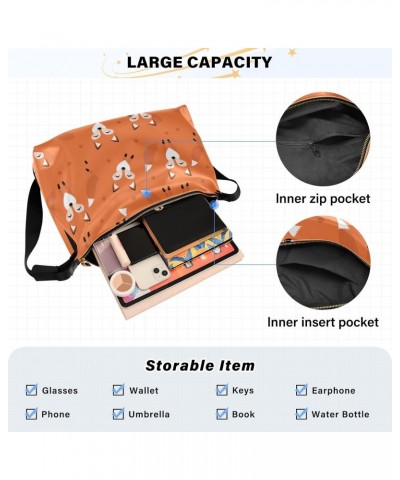 Cute Fox Pattern Foxy Endless Women Crossbody Purses Waterproof Womens Large Tote Bag Sport Sling Bag $17.81 Totes