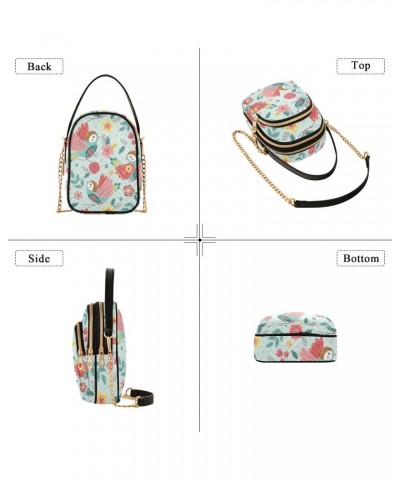 Beautiful Spring Bird Women's Crossbody Handbags Quilted Shoulder Bag with Chain Strap Trendy Cross Body Cell Phone Crossbody...