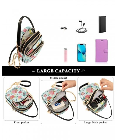 Beautiful Spring Bird Women's Crossbody Handbags Quilted Shoulder Bag with Chain Strap Trendy Cross Body Cell Phone Crossbody...