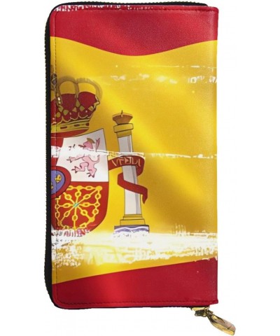 Spain Flag picture Leather long clutch wallet : Comfortable, lightweight, waterproof, durable 7.48 x 4.13 in $25.92 Clutches