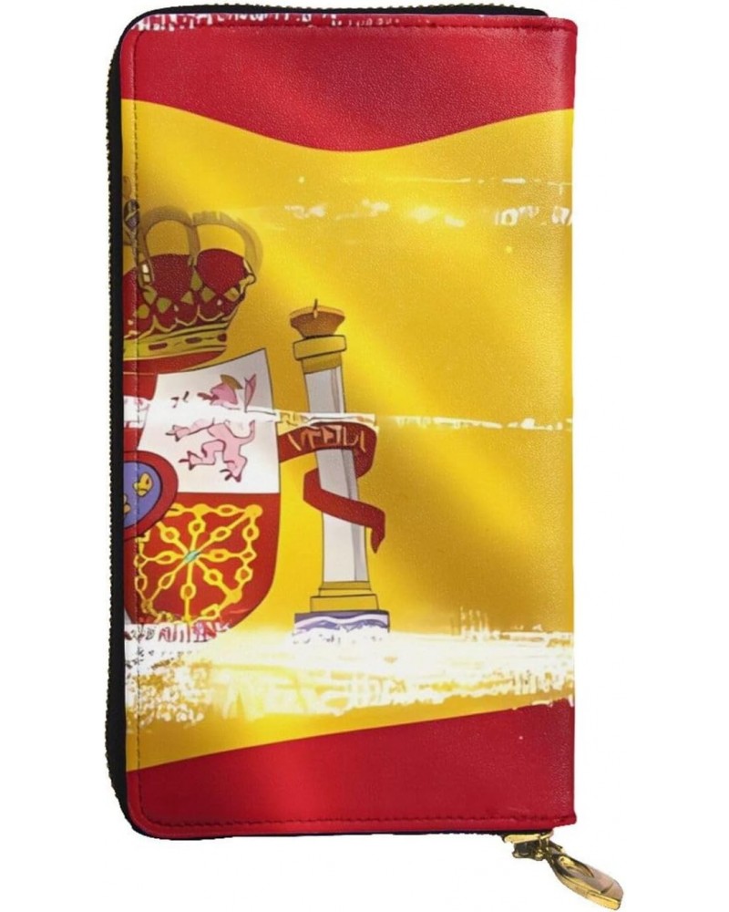 Spain Flag picture Leather long clutch wallet : Comfortable, lightweight, waterproof, durable 7.48 x 4.13 in $25.92 Clutches