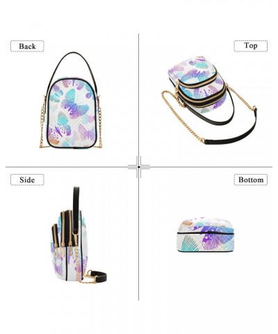 Butterfly Rainbow Crossbody Bags for Women Crossbody Purse Bag Mini Shoulder Bag with Chain Strap for Women $14.29 Crossbody ...