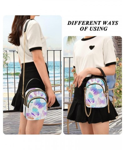 Butterfly Rainbow Crossbody Bags for Women Crossbody Purse Bag Mini Shoulder Bag with Chain Strap for Women $14.29 Crossbody ...