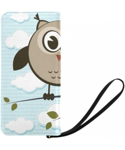 Cute Colorful Owl Womens Clutch Wallet Large Wristlet Zipper Clutch Large Travel Purse Design 3 $23.98 Clutches