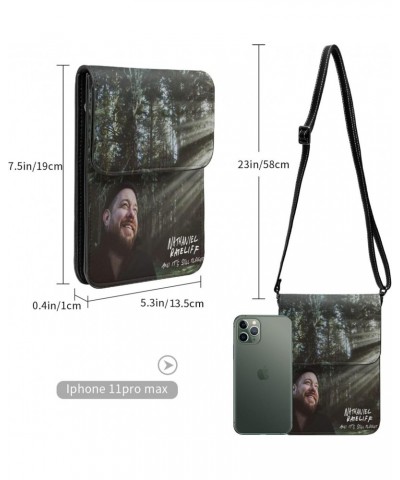 Nathaniel Rateliff & The Night Sweats Small Cell Phone Purse Female Cell Phone Purse Clutch Handbag Black $15.95 Crossbody Bags