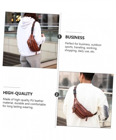 Mens Crossbody Bag 1pc Satchel Chest Shoulder Backpack Chest Bag for Men Crossbody Bag Sling Bag Waist Bag for Men Wallet Out...