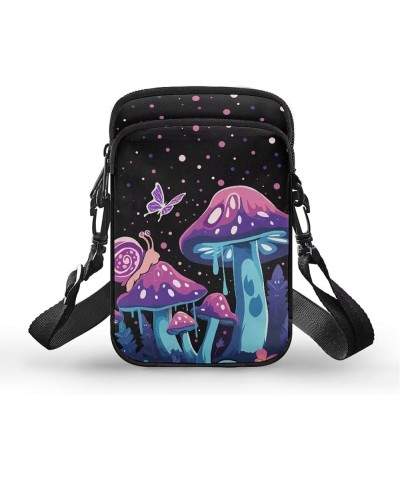 Double Layer Shoulder Bag for Women Men Girls Boys Over 5 Mushroom Snail $9.24 Shoulder Bags