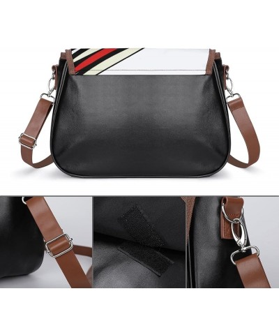 Printed Crossbody Bags Women City Leather Shoulder Bag Satchel Hobo Bags Trendy Butterflies Shaking Color7 $26.49 Hobo Bags