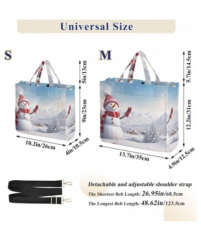 Christmas Snowman Crossbody Bag Women Corduroy Tote Bags Casual Shoulder Handbag Hobo Messenger Bag, S $13.39 Totes