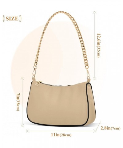 Wheat Shoulder Bag Gift for Women Cute Tote Handbag with Zipper Closure Tan $13.33 Shoulder Bags