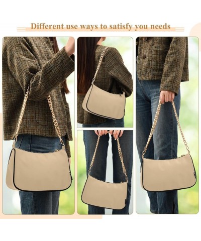 Wheat Shoulder Bag Gift for Women Cute Tote Handbag with Zipper Closure Tan $13.33 Shoulder Bags