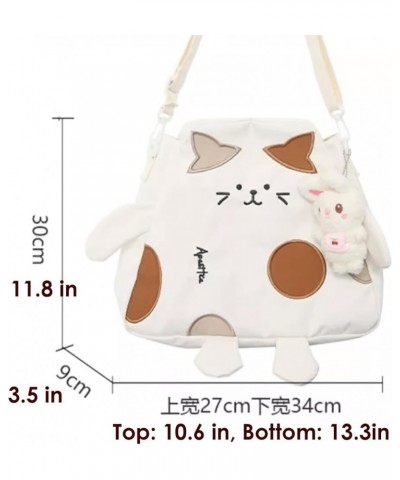 Juju Cat Women Crossbody Bags for Women - Cross Body Bag for Woman - Womens Crossbody Bag White $20.78 Crossbody Bags