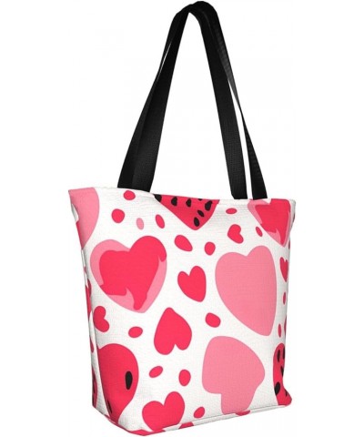 Heart Personalized Shoulder Bag for Women Stylish Tote for Travel Business Shopping and Teaching Heart 1 $12.46 Totes