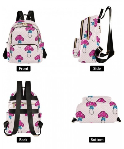 Mini Backpack Purse for Women Lightweight Girls Small Size Mushroom Print 1 School Teens College Traveling Medium $16.82 Back...