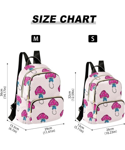 Mini Backpack Purse for Women Lightweight Girls Small Size Mushroom Print 1 School Teens College Traveling Medium $16.82 Back...