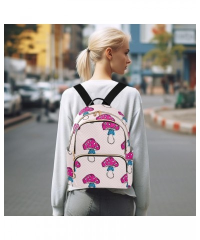 Mini Backpack Purse for Women Lightweight Girls Small Size Mushroom Print 1 School Teens College Traveling Medium $16.82 Back...