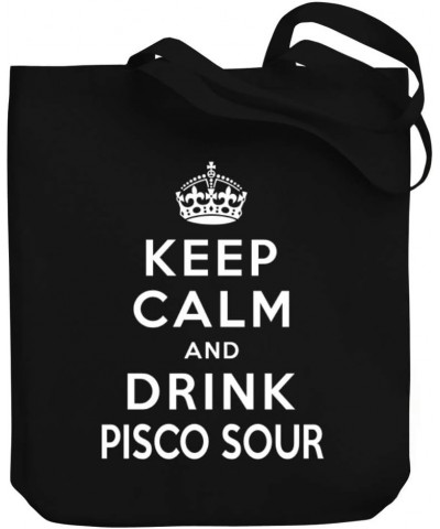 Keep calm and drink Pisco Sour Canvas Tote Bag 10.5" x 16" x 4 $19.60 Totes