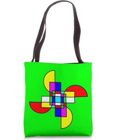 Minimalistic Aesthetic - Pop Color Graphic Green Background Tote Bag $11.70 Totes