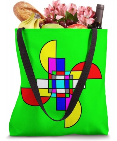 Minimalistic Aesthetic - Pop Color Graphic Green Background Tote Bag $11.70 Totes