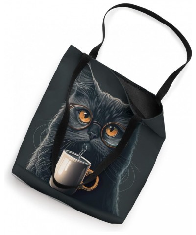 Funny Cat mother coffee lover Design Kitten Humor Cat Lover Tote Bag $10.37 Totes