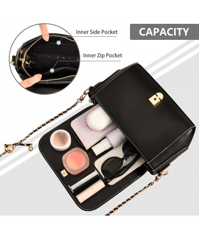 Crossbody Bags for Women Trendy Women's Black Shoulder Bag Small PU Leather Flap Cross Body Bag Handbags Pattern24 $21.72 Cro...