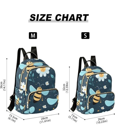 Mini Backpack Purse for Women, Cute Bees Travel Bag Casual Daypack Shoulder Bag Medium $12.80 Backpacks