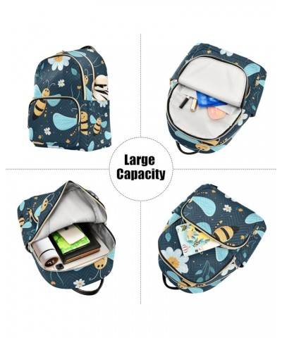 Mini Backpack Purse for Women, Cute Bees Travel Bag Casual Daypack Shoulder Bag Medium $12.80 Backpacks