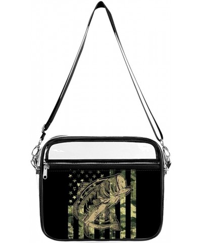 Clear Messenger Bag Stadium Approved, Clear Crossbody Shoulder Bag for Concerts, Sports Events, Work Pattern (573) $17.39 Sho...