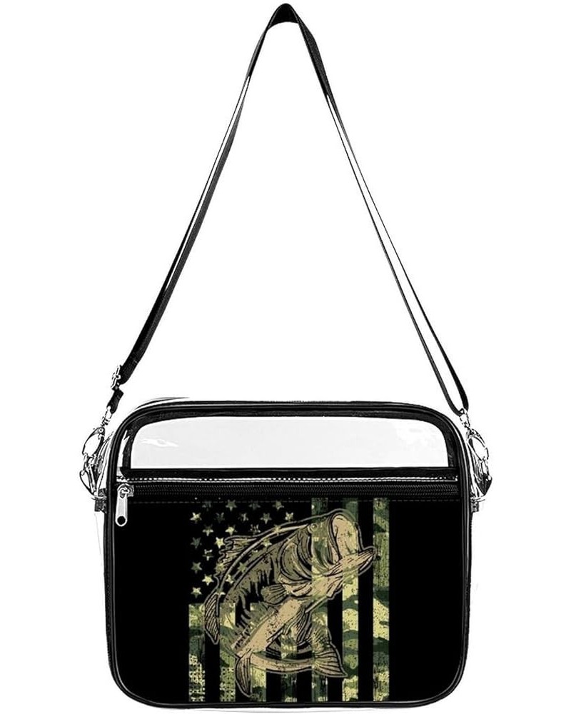 Clear Messenger Bag Stadium Approved, Clear Crossbody Shoulder Bag for Concerts, Sports Events, Work Pattern (573) $17.39 Sho...