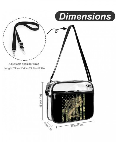 Clear Messenger Bag Stadium Approved, Clear Crossbody Shoulder Bag for Concerts, Sports Events, Work Pattern (573) $17.39 Sho...