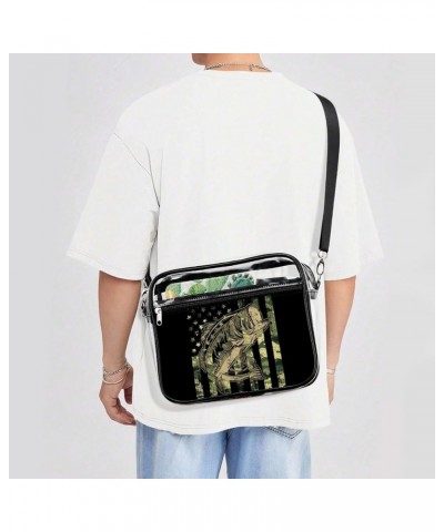 Clear Messenger Bag Stadium Approved, Clear Crossbody Shoulder Bag for Concerts, Sports Events, Work Pattern (573) $17.39 Sho...