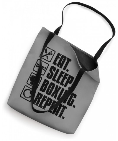 Eat Sleep Boxing Repeat Box Coach Fan Funny Boxer motivation Tote Bag $12.25 Totes