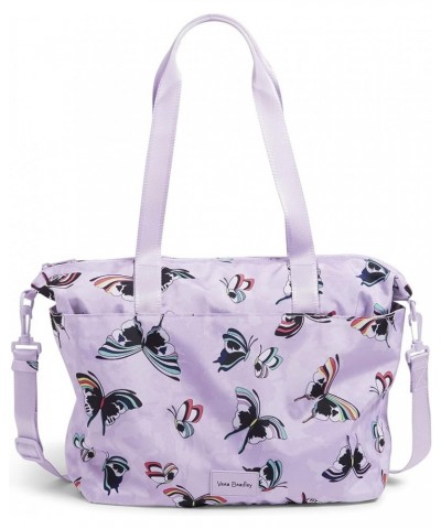 Recycled Lighten Up Reactive Tote Bag Lavender Butterflies $25.20 Totes