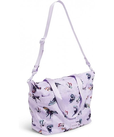 Recycled Lighten Up Reactive Tote Bag Lavender Butterflies $25.20 Totes