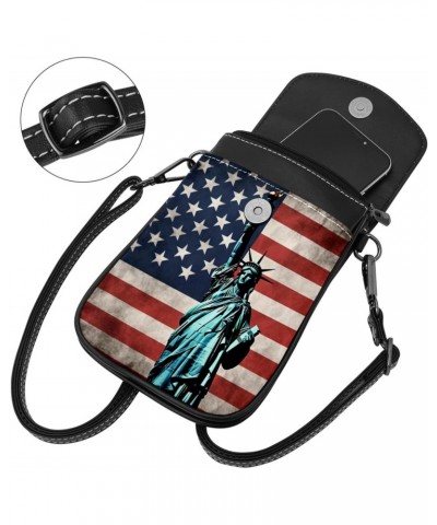 Crossbody Bags for Women,Crossbody Bag Men,Small Sling Bag,American Flag Statue of Liberty,Crossbody Purse $11.56 Crossbody Bags