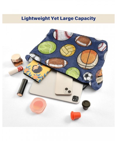 Women Boho Handbag Softball Football Basketball Baseball Underarm Bag Tote Bag Shoulder Bag Crossbody Bag Fluffy Cell Phone P...