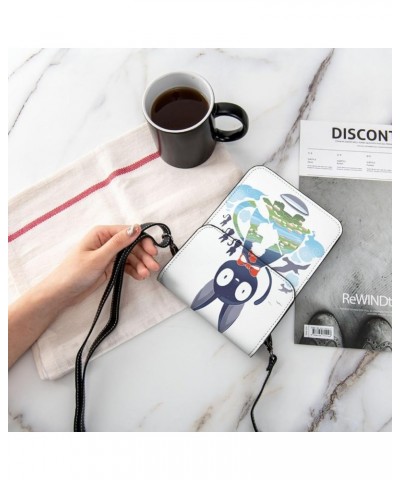 Cute Cartoon Animal Small Crossbody Cell Phone Purse for Women, Mini Messenger Shoulder Handbag Walle 4 $20.39 Crossbody Bags