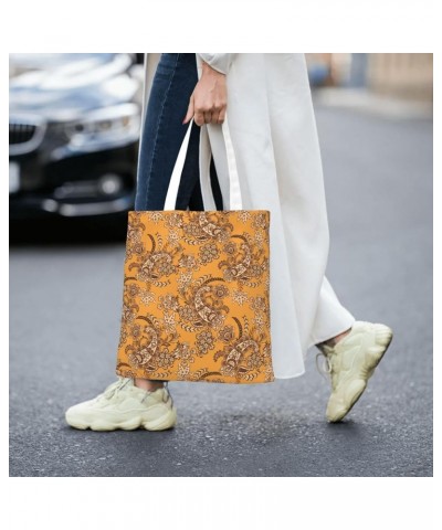 Paisley Single Shoulder Fashion Canvas Tote Shopping Bags Handbags For Men And Women Paisley44 $11.13 Totes