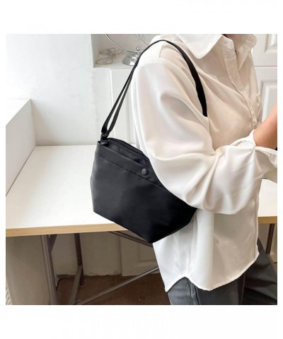 Crossbody Purses for Women Aesthetic Small Shoulder Bag for Women Black Messenger Bag Crescent Bag (Black) Black $8.60 Totes