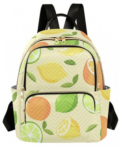 Peach Fruit Pattern Women's Backpack Wallet Casual Small Backpack Fashion Women's Travel Bag School Backpack Color128 Small $...