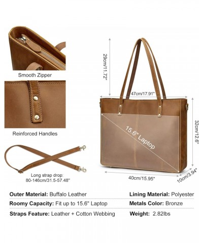 Women Genuine Leather Crossbody Tote Bag Shoulder Handbag Bundle with Crossbody Purse $74.79 Totes