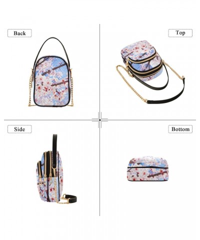 Flowers Blooming in Summer Quilted Shoulder Handbag for Women Stylish Crossbody Handbags with Detachable Leather Chain Should...