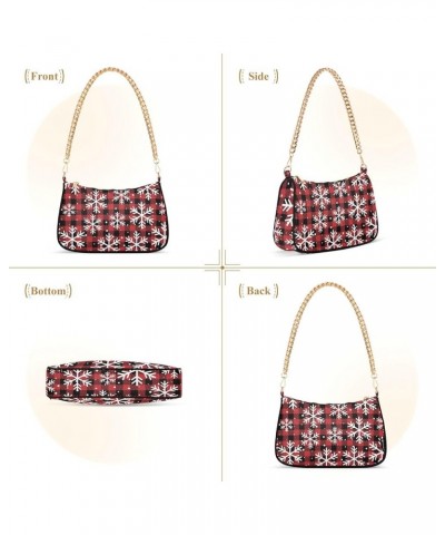 Cute Dragonfly Blue Trendy Purse Hobo Cute Bag Womens Designer Handbag Chain Cute Shoulder Bag Red Buffalo Plaid Snowflakes C...