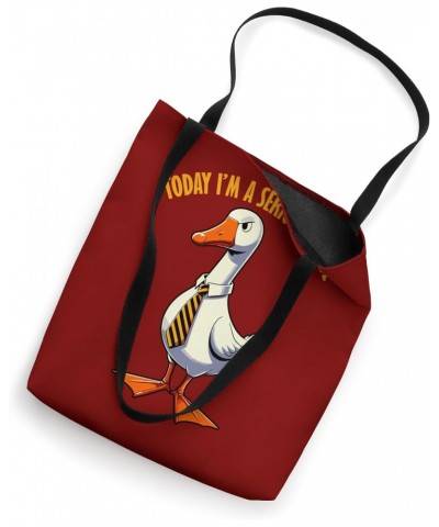 Today I'm A Serious Goose. Funny Goose Tote Bag $11.76 Totes