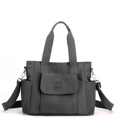 Women's Canvas Tote Bag Crossbody Satchel Bag Nylon Purse Shoulder Bag Hobo Bag Cute Large Size Casual Clutch A-grey $16.95 T...