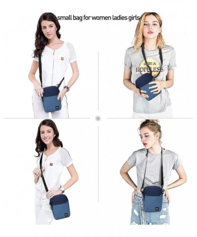 Mini Crossbody Bag Shoulder Bag for Men, Small Messenger Satchel Bag for Women A-blue-large $11.00 Shoulder Bags