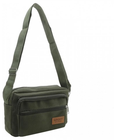 Atmneris Canvas Messenger Bag for Women Men Travel Shoulder Purse Bag Casual Crossbody Bag Vintage Satchel Bag Green $6.92 Cr...