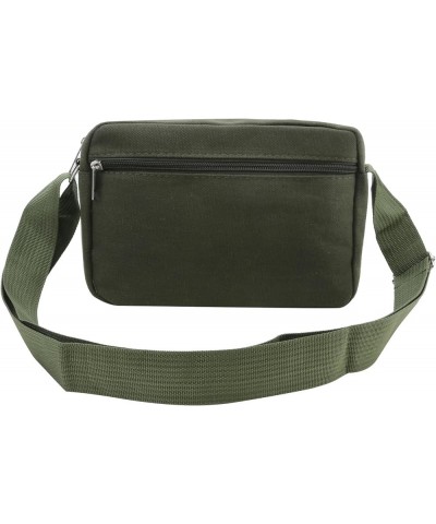 Atmneris Canvas Messenger Bag for Women Men Travel Shoulder Purse Bag Casual Crossbody Bag Vintage Satchel Bag Green $6.92 Cr...